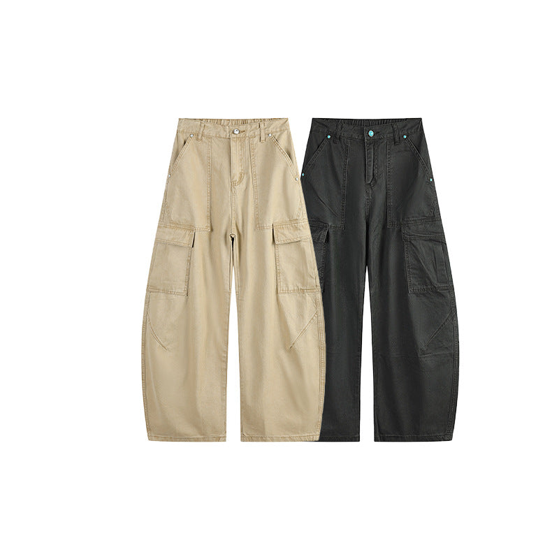 Side pocket straight leg work pants